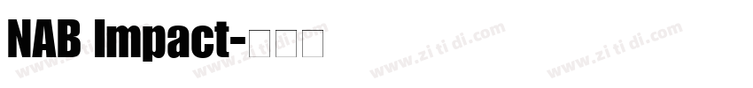 NAB Impact字体转换
